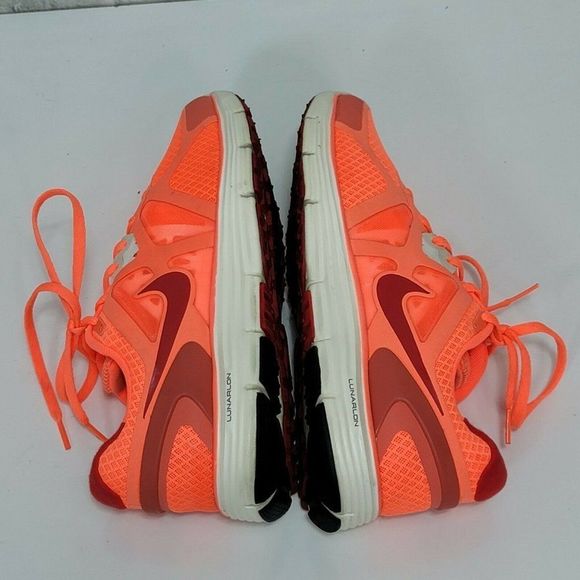 Nike 454315-860 Womens Size 8.5 Lunarglide 3 Orange‎ Lace Up Running Shoes - Picture 5 of 9